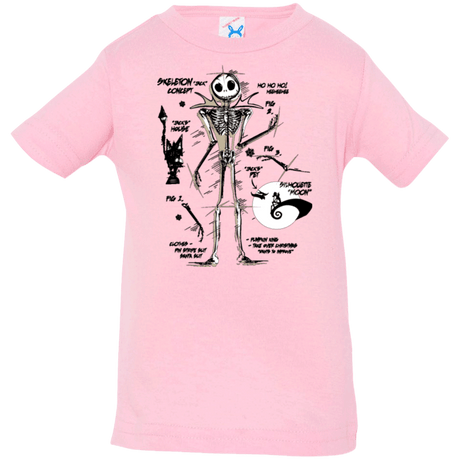 T-Shirts Pink / 6 Months Skeleton Concept Infant Premium T-Shirt