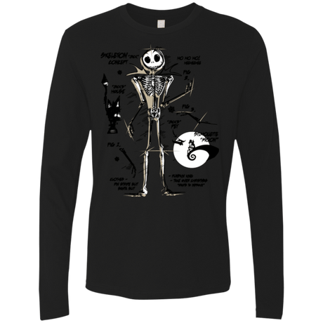 T-Shirts Black / Small Skeleton Concept Men's Premium Long Sleeve