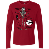 T-Shirts Cardinal / Small Skeleton Concept Men's Premium Long Sleeve