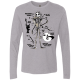 T-Shirts Heather Grey / Small Skeleton Concept Men's Premium Long Sleeve