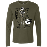 T-Shirts Military Green / Small Skeleton Concept Men's Premium Long Sleeve