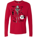 T-Shirts Red / Small Skeleton Concept Men's Premium Long Sleeve