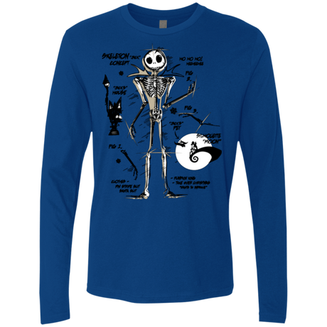 T-Shirts Royal / Small Skeleton Concept Men's Premium Long Sleeve