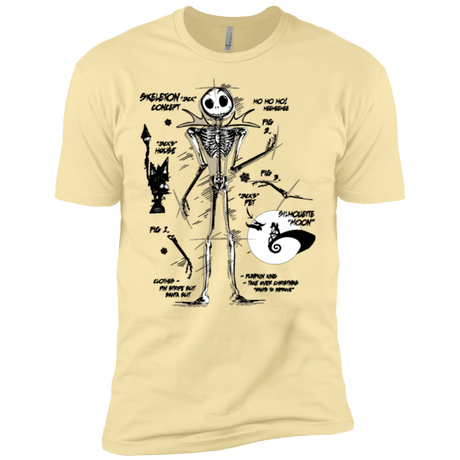 T-Shirts Banana Cream / X-Small Skeleton Concept Men's Premium T-Shirt