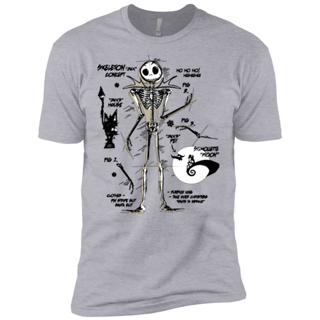 T-Shirts Heather Grey / X-Small Skeleton Concept Men's Premium T-Shirt