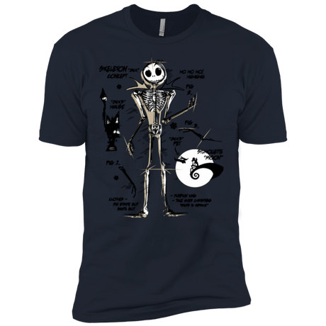 T-Shirts Midnight Navy / X-Small Skeleton Concept Men's Premium T-Shirt