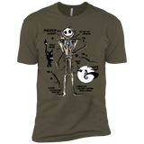 T-Shirts Military Green / X-Small Skeleton Concept Men's Premium T-Shirt
