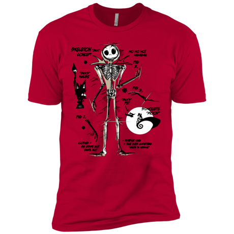 T-Shirts Red / X-Small Skeleton Concept Men's Premium T-Shirt