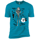 T-Shirts Turquoise / X-Small Skeleton Concept Men's Premium T-Shirt