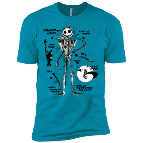 T-Shirts Turquoise / X-Small Skeleton Concept Men's Premium T-Shirt