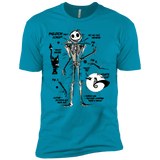 T-Shirts Turquoise / X-Small Skeleton Concept Men's Premium T-Shirt