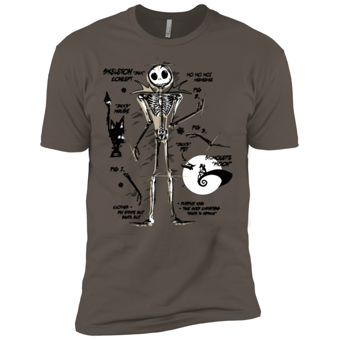 T-Shirts Warm Grey / X-Small Skeleton Concept Men's Premium T-Shirt