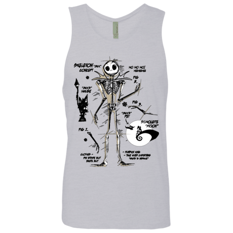T-Shirts Heather Grey / Small Skeleton Concept Men's Premium Tank Top