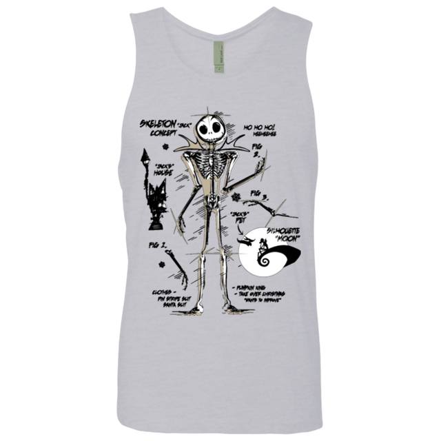 T-Shirts Heather Grey / Small Skeleton Concept Men's Premium Tank Top