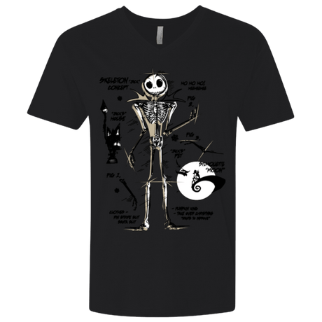 T-Shirts Black / X-Small Skeleton Concept Men's Premium V-Neck