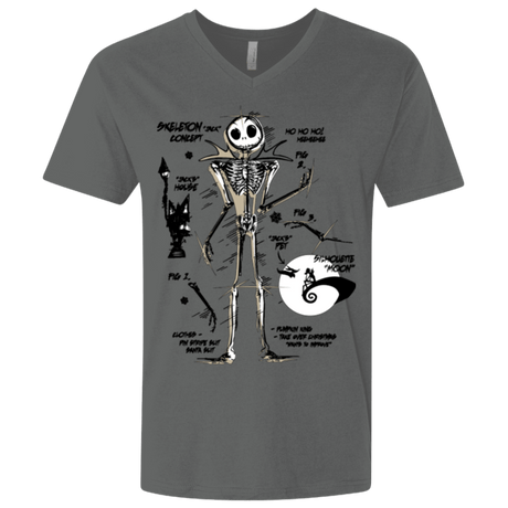 T-Shirts Heavy Metal / X-Small Skeleton Concept Men's Premium V-Neck