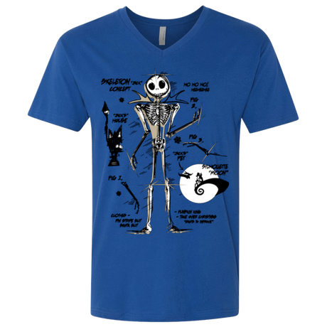 T-Shirts Royal / X-Small Skeleton Concept Men's Premium V-Neck