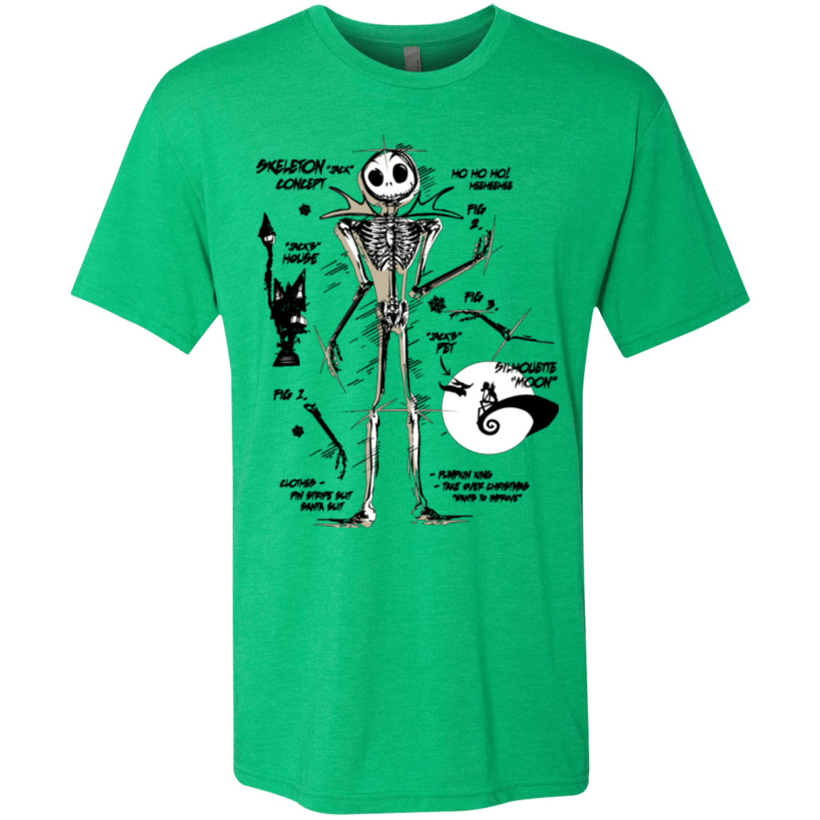 T-Shirts Envy / Small Skeleton Concept Men's Triblend T-Shirt