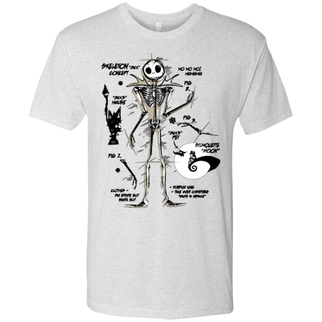 T-Shirts Heather White / Small Skeleton Concept Men's Triblend T-Shirt