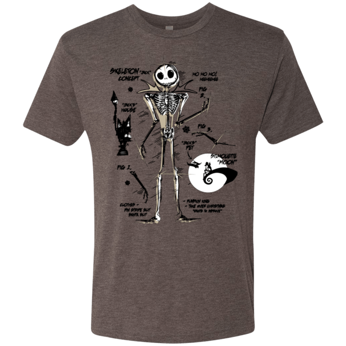 T-Shirts Macchiato / Small Skeleton Concept Men's Triblend T-Shirt