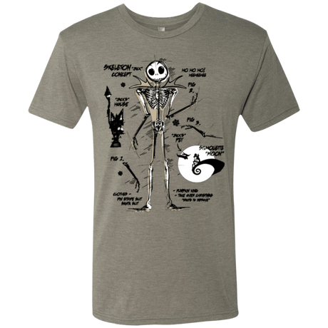 T-Shirts Venetian Grey / Small Skeleton Concept Men's Triblend T-Shirt
