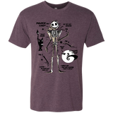 T-Shirts Vintage Purple / Small Skeleton Concept Men's Triblend T-Shirt