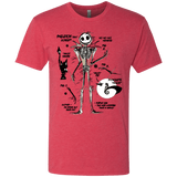 T-Shirts Vintage Red / Small Skeleton Concept Men's Triblend T-Shirt
