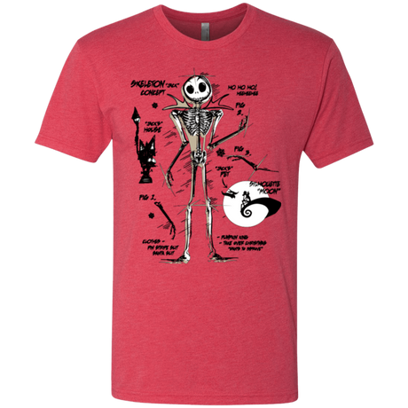 T-Shirts Vintage Red / Small Skeleton Concept Men's Triblend T-Shirt