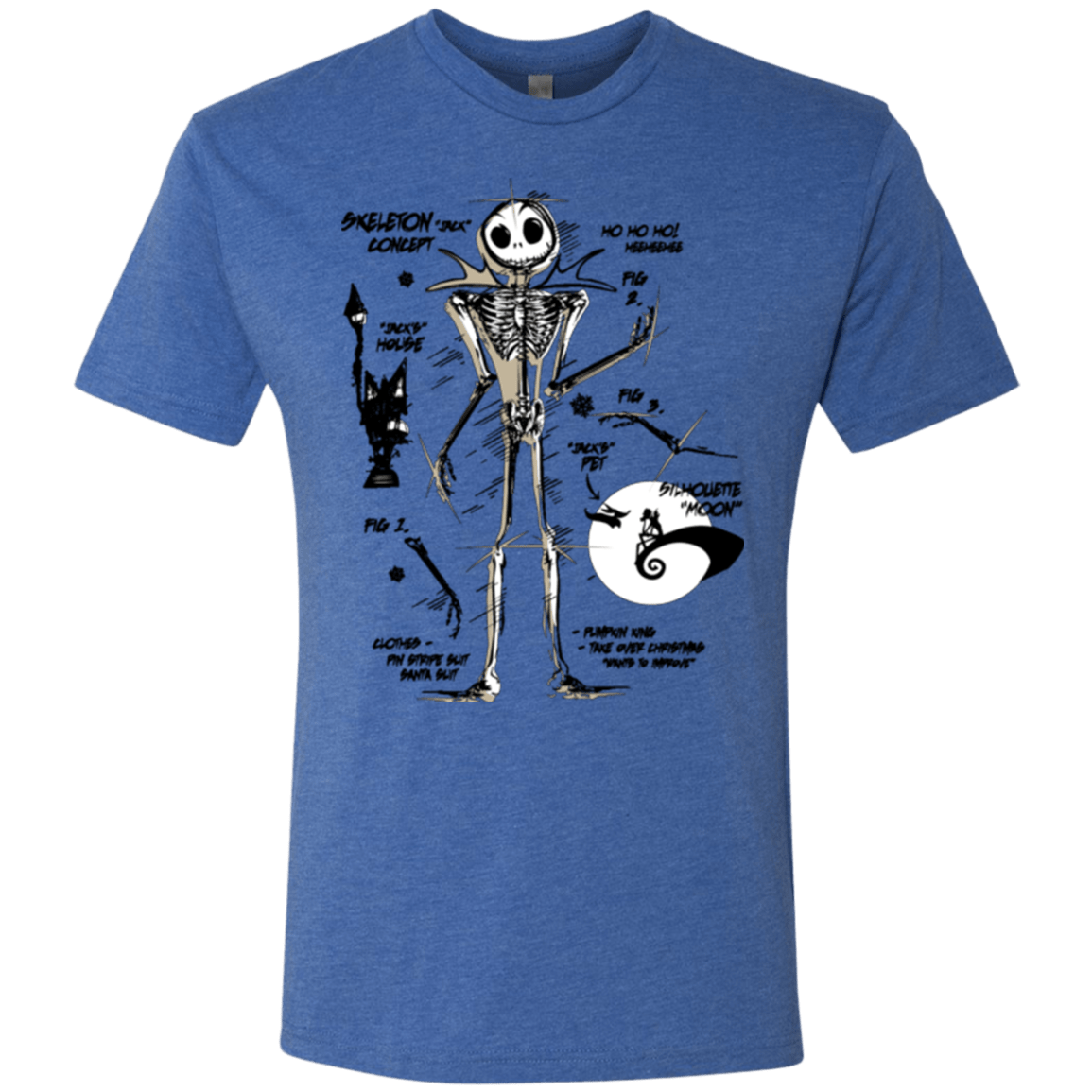 T-Shirts Vintage Royal / Small Skeleton Concept Men's Triblend T-Shirt
