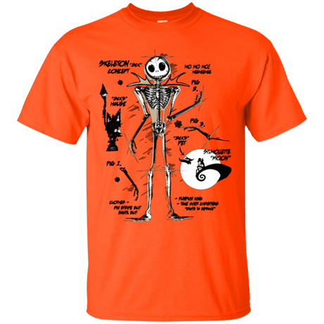 T-Shirts Orange / Small Skeleton Concept T-Shirt