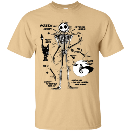 T-Shirts Vegas Gold / Small Skeleton Concept T-Shirt