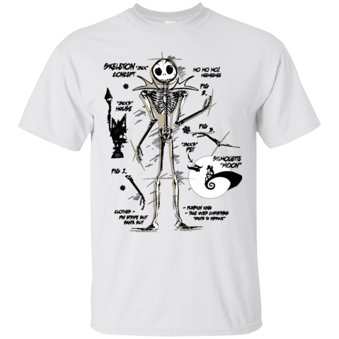 T-Shirts White / Small Skeleton Concept T-Shirt