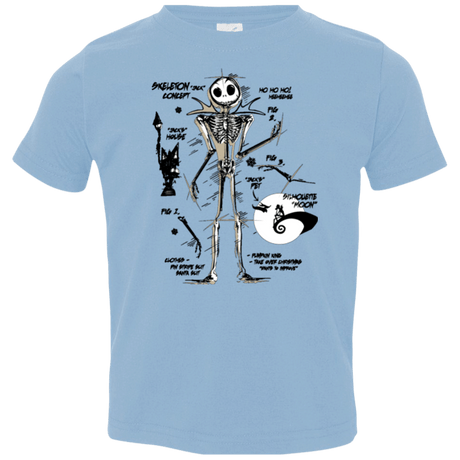T-Shirts Light Blue / 2T Skeleton Concept Toddler Premium T-Shirt