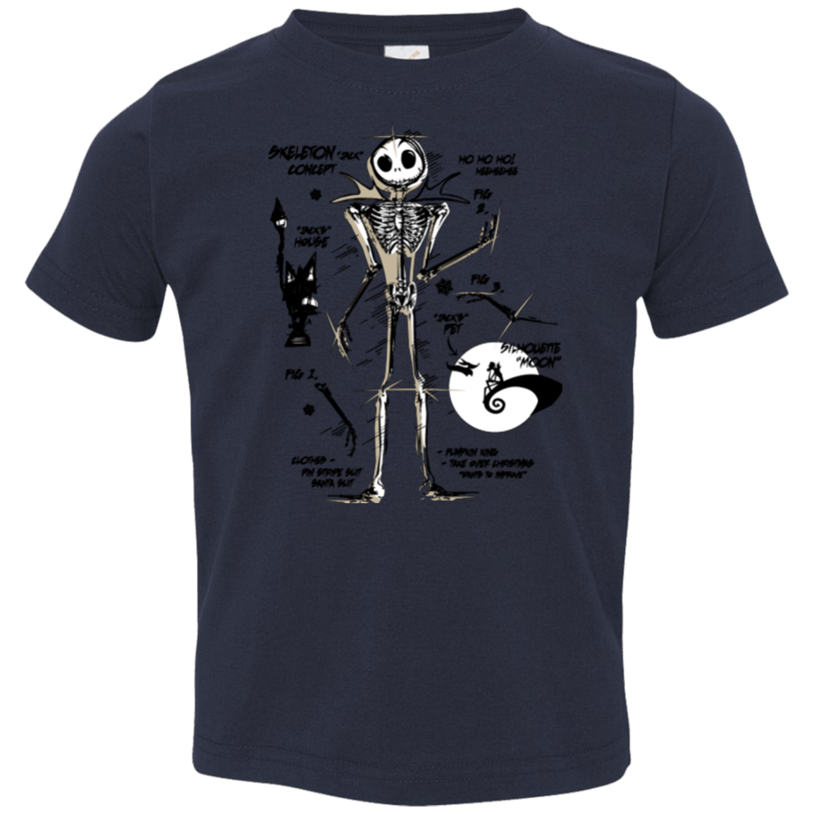T-Shirts Navy / 2T Skeleton Concept Toddler Premium T-Shirt