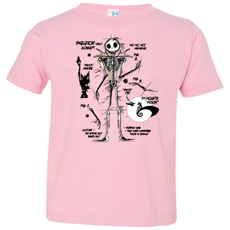 T-Shirts Pink / 2T Skeleton Concept Toddler Premium T-Shirt