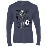 T-Shirts Vintage Navy / X-Small Skeleton Concept Triblend Long Sleeve Hoodie Tee