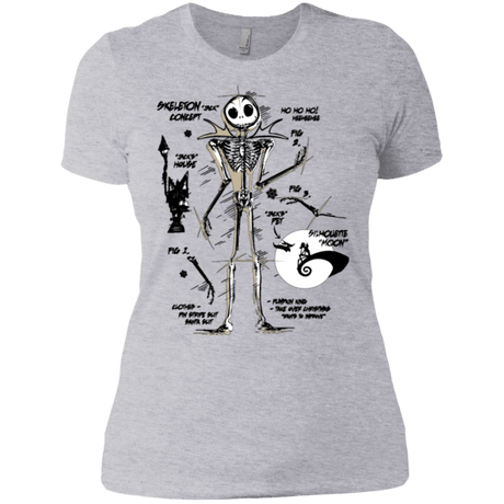 T-Shirts Heather Grey / X-Small Skeleton Concept Women's Premium T-Shirt