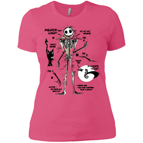 T-Shirts Hot Pink / X-Small Skeleton Concept Women's Premium T-Shirt