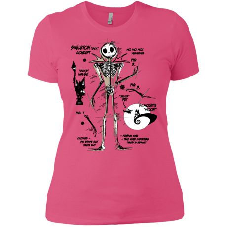 T-Shirts Hot Pink / X-Small Skeleton Concept Women's Premium T-Shirt