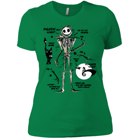 T-Shirts Kelly Green / X-Small Skeleton Concept Women's Premium T-Shirt