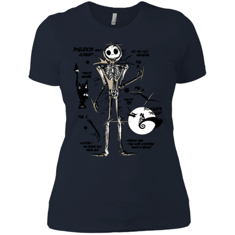 T-Shirts Midnight Navy / X-Small Skeleton Concept Women's Premium T-Shirt