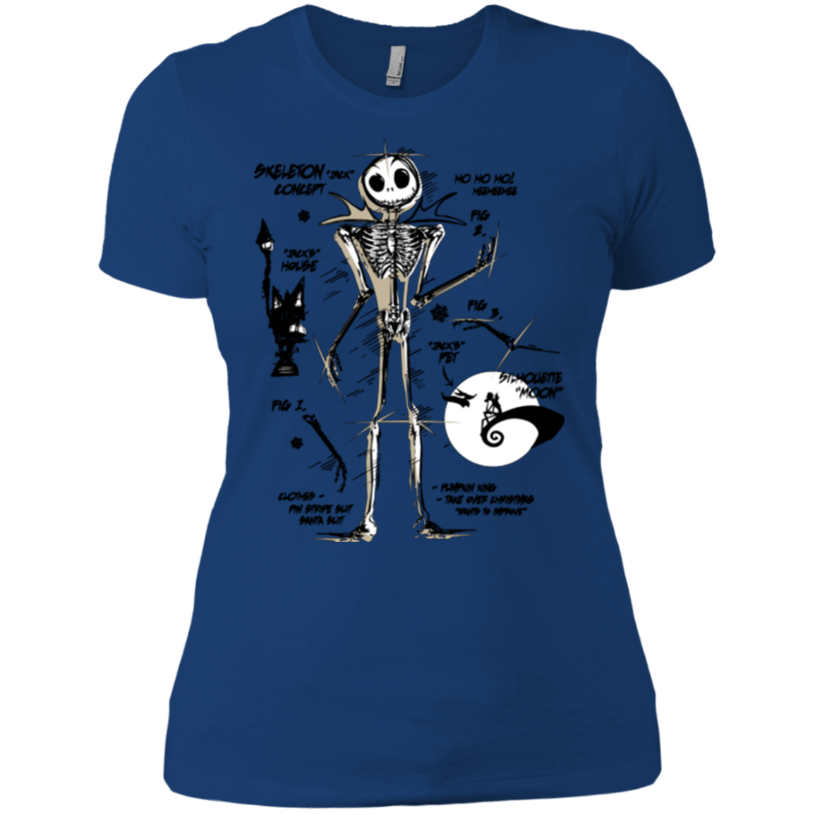 T-Shirts Royal / X-Small Skeleton Concept Women's Premium T-Shirt