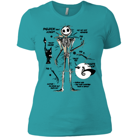 T-Shirts Tahiti Blue / X-Small Skeleton Concept Women's Premium T-Shirt