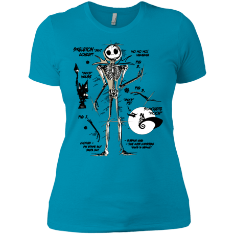 T-Shirts Turquoise / X-Small Skeleton Concept Women's Premium T-Shirt