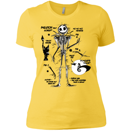 T-Shirts Vibrant Yellow / X-Small Skeleton Concept Women's Premium T-Shirt
