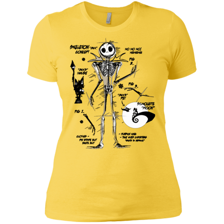 T-Shirts Vibrant Yellow / X-Small Skeleton Concept Women's Premium T-Shirt