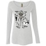 T-Shirts Heather White / Small Skeleton Concept Women's Triblend Long Sleeve Shirt