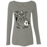 T-Shirts Venetian Grey / Small Skeleton Concept Women's Triblend Long Sleeve Shirt