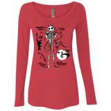 T-Shirts Vintage Red / Small Skeleton Concept Women's Triblend Long Sleeve Shirt