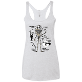 T-Shirts Heather White / X-Small Skeleton Concept Women's Triblend Racerback Tank